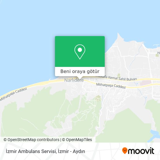 İzmir Ambulans Servisi harita