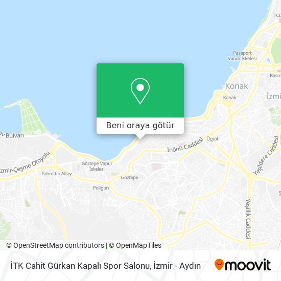 İTK Cahit Gürkan Kapalı Spor Salonu harita