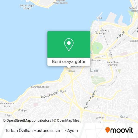 Türkan Özilhan Hastanesi harita