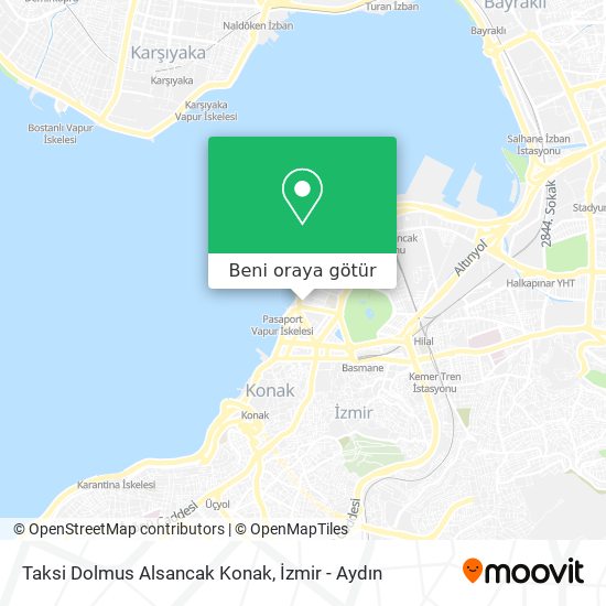 Taksi Dolmus Alsancak Konak harita