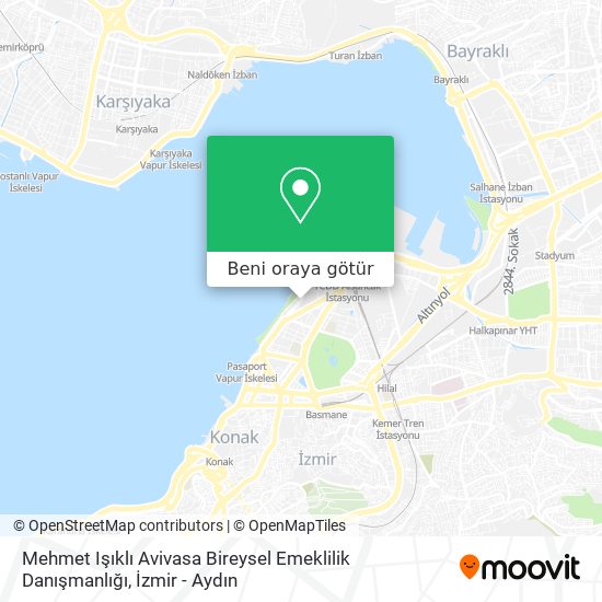 Mehmet Işıklı Avivasa Bireysel Emeklilik Danışmanlığı harita