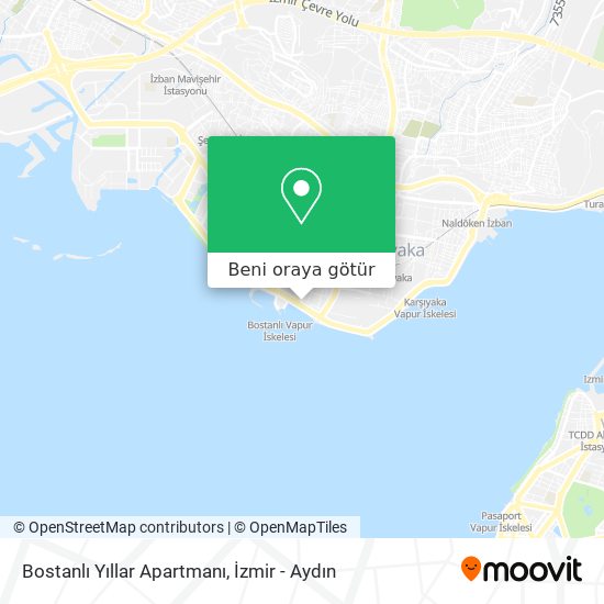 Bostanlı Yıllar Apartmanı harita