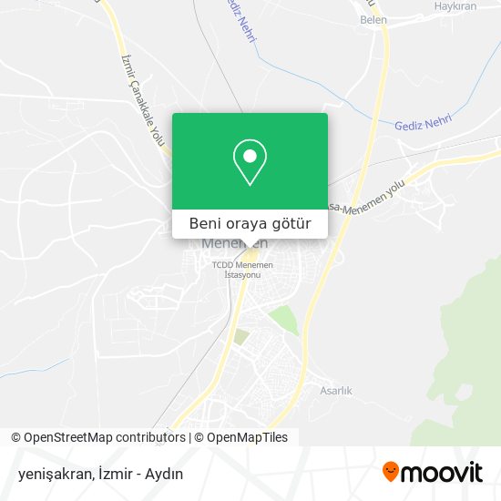 yenişakran harita