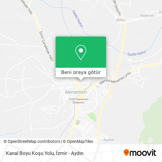 Kanal Boyu Koşu Yolu harita