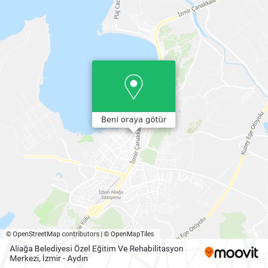 Aliağa Belediyesi Özel Eğitim Ve Rehabilitasyon Merkezi harita