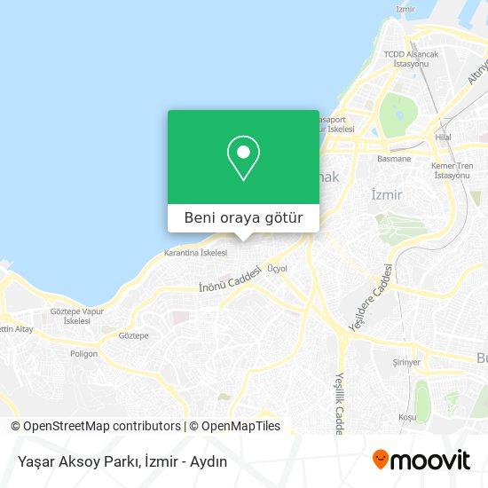 Yaşar Aksoy Parkı harita