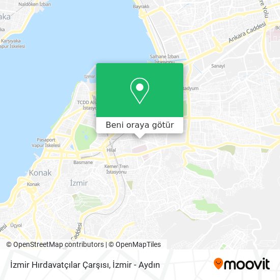 İzmir Hırdavatçılar Çarşısı harita