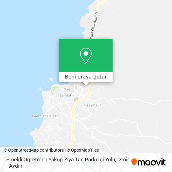 Emekli Öğretmen Yakup Ziya Tan Parkı İçi Yolu harita