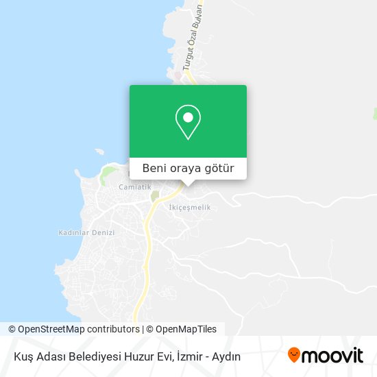 Kuş Adası Belediyesi Huzur Evi harita