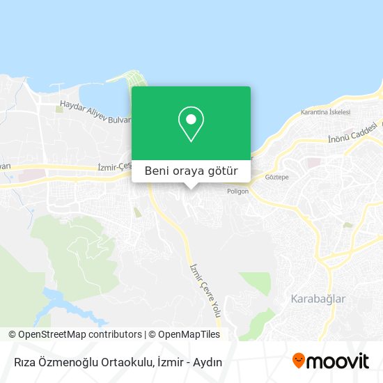 Rıza Özmenoğlu Ortaokulu harita