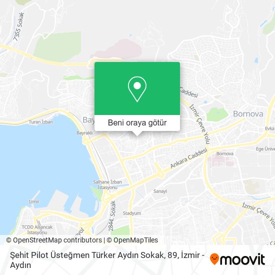 Şehit Pilot Üsteğmen Türker Aydın Sokak, 89 harita