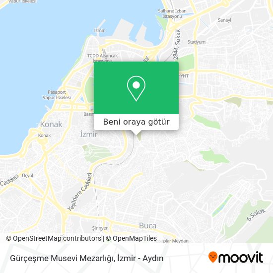 Gürçeşme Musevi Mezarlığı harita
