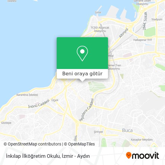 İnkılap İlköğretim Okulu harita