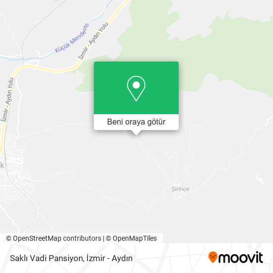 Saklı Vadi Pansiyon harita