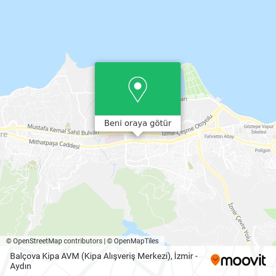 Balçova Kipa AVM (Kipa Alışveriş Merkezi) harita