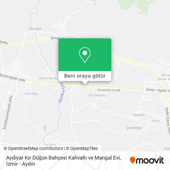 Aydiyar Kır Düğün Bahçesi Kahvaltı ve Mangal Evi harita