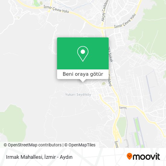 Irmak Mahallesi harita