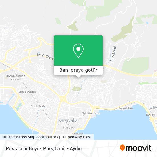 Postacılar Büyük Park harita