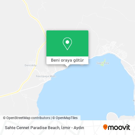 Sahte Cennet Paradise Beach harita