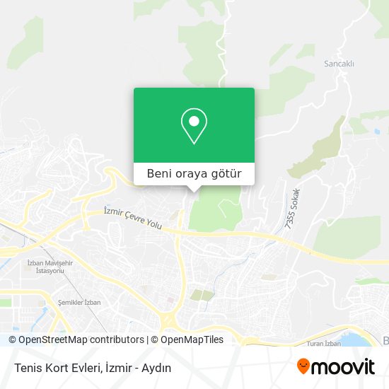Tenis Kort Evleri harita