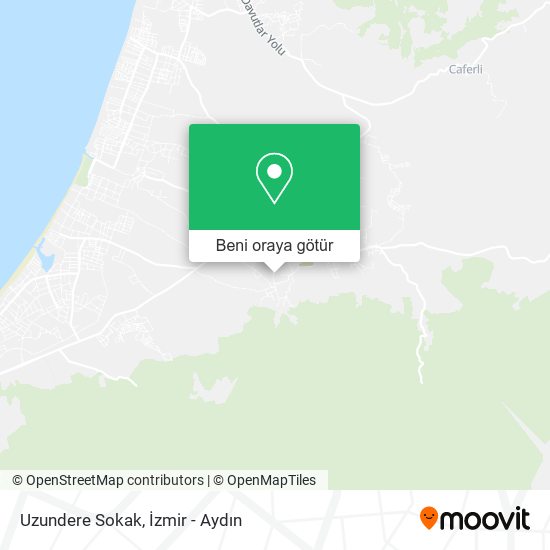 Uzundere Sokak harita