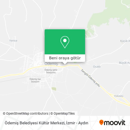 Ödemiş Belediyesi Kültür Merkezi harita