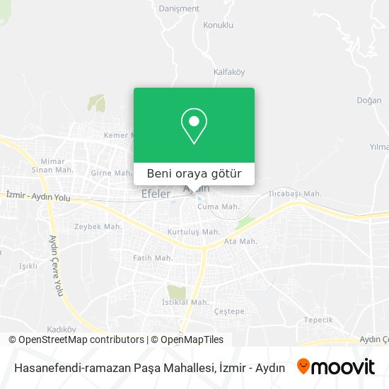 Hasanefendi-ramazan Paşa Mahallesi harita