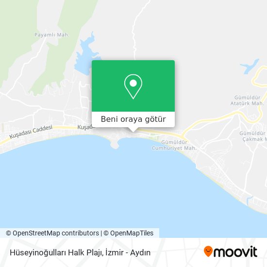 Hüseyinoğulları Halk Plajı harita