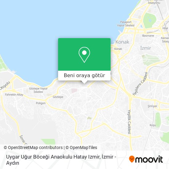 Uygar Uğur Böceği Anaokulu Hatay Izmir harita