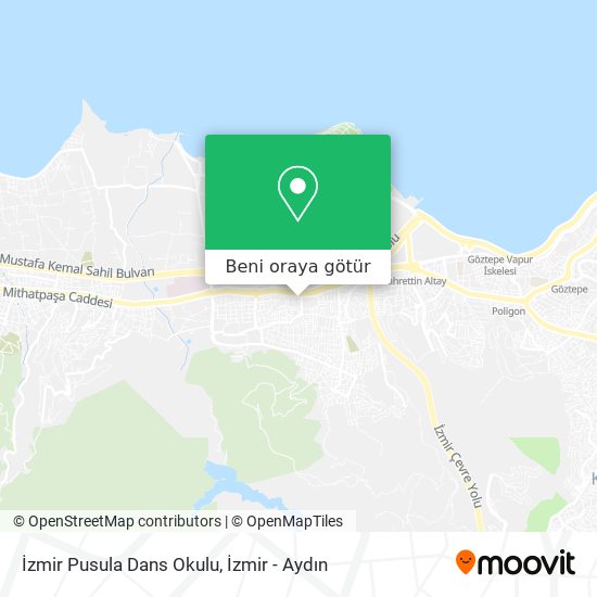 İzmir Pusula Dans Okulu harita
