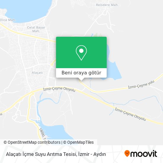 Alaçatı İçme Suyu Arıtma Tesisi harita