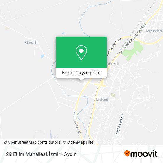 29 Ekim Mahallesi harita