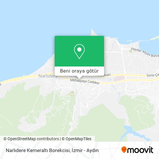 Narlıdere Kemeraltı Borekcisi harita