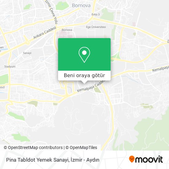 Pina Tabldot Yemek Sanayi harita