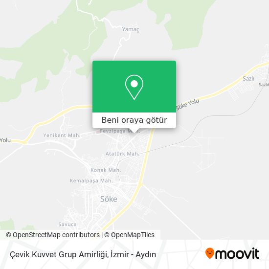 Çevik Kuvvet Grup Amirliği harita