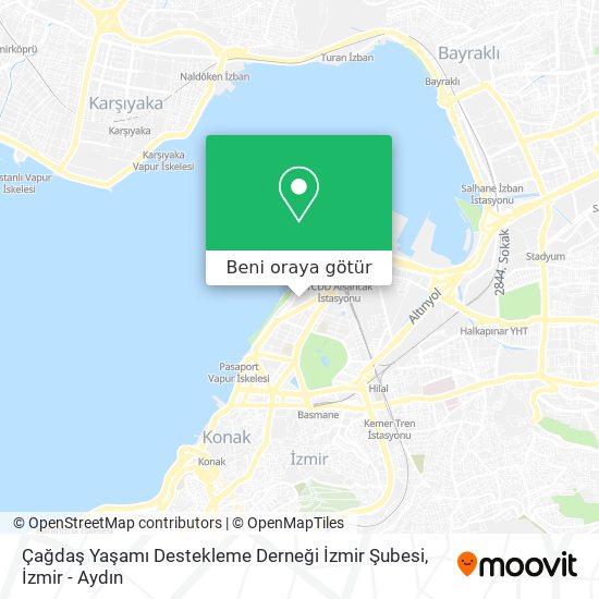Çağdaş Yaşamı Destekleme Derneği İzmir Şubesi harita