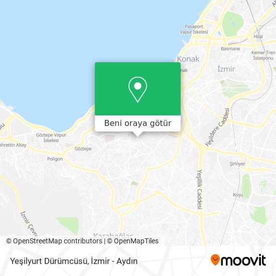 Yeşilyurt Dürümcüsü harita