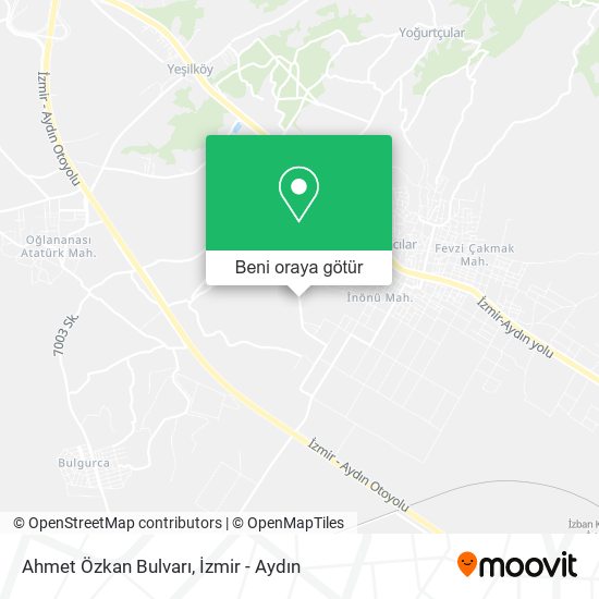 Ahmet Özkan Bulvarı harita