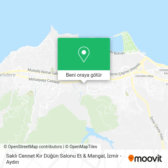 Saklı Cennet Kır Düğün Salonu Et & Mangal harita