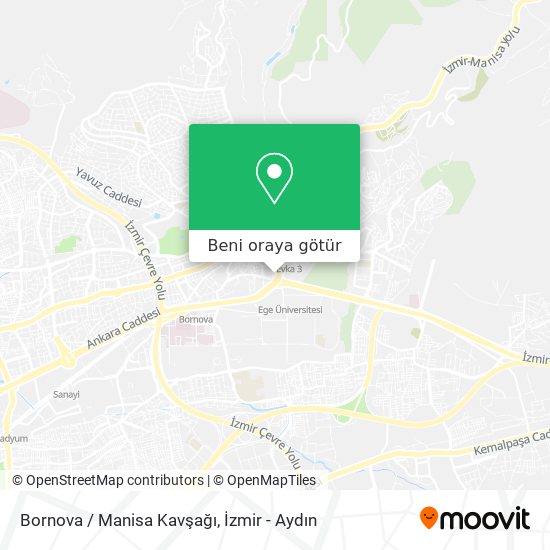 Bornova / Manisa Kavşağı harita