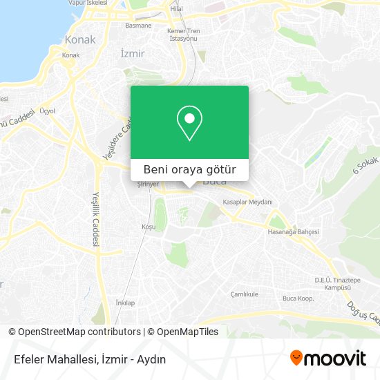 Efeler Mahallesi harita
