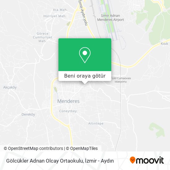 Gölcükler Adnan Olcay Ortaokulu harita