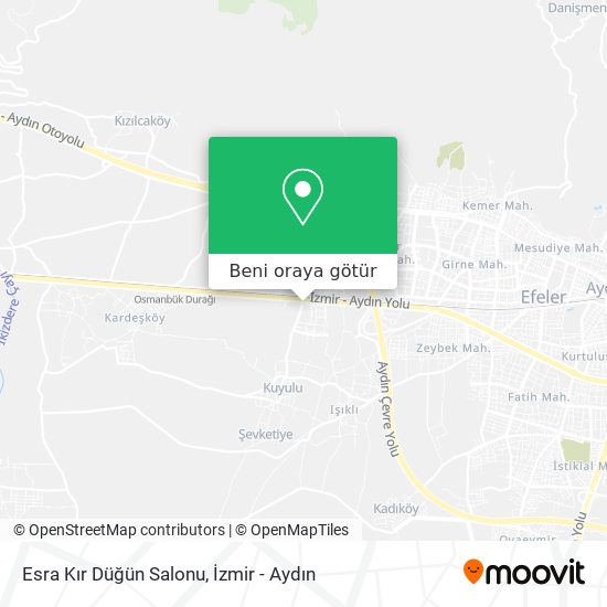Esra Kır Düğün Salonu harita