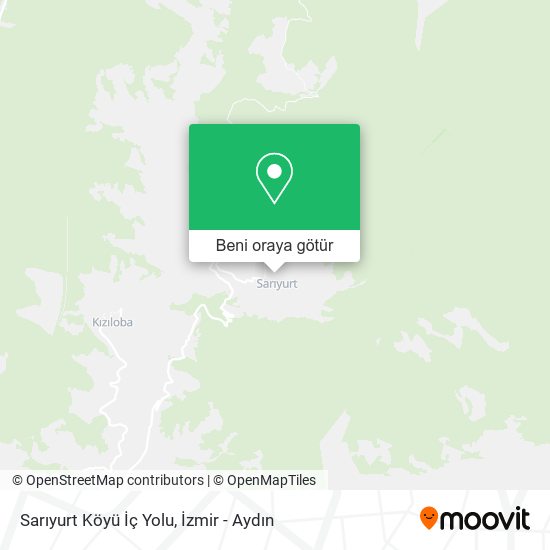 Sarıyurt Köyü İç Yolu harita