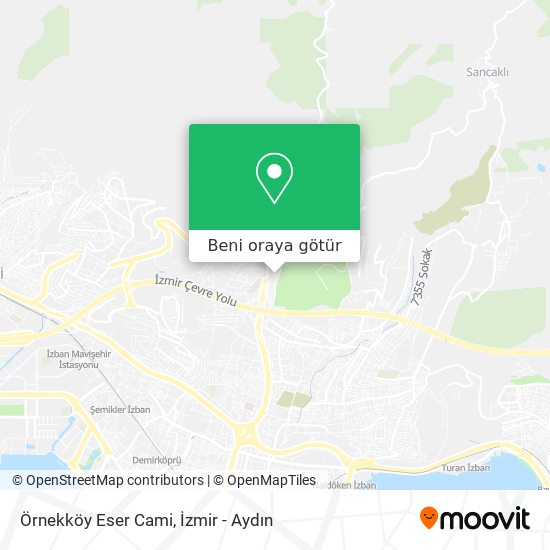 Örnekköy Eser Cami harita