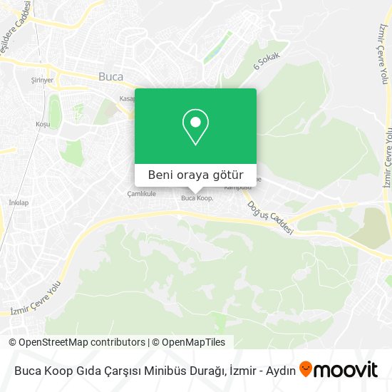 Buca Koop Gıda Çarşısı Minibüs Durağı harita