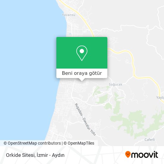 Orkide Sitesi harita