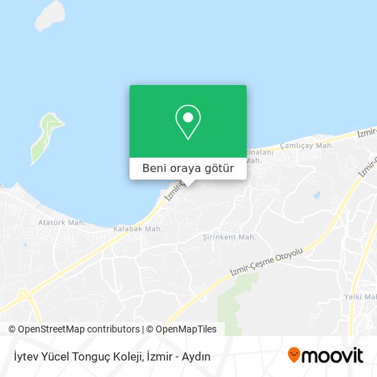 İytev Yücel Tonguç Koleji harita