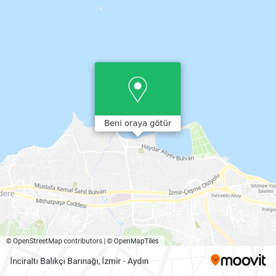 İnciraltı Balıkçı Barınağı harita