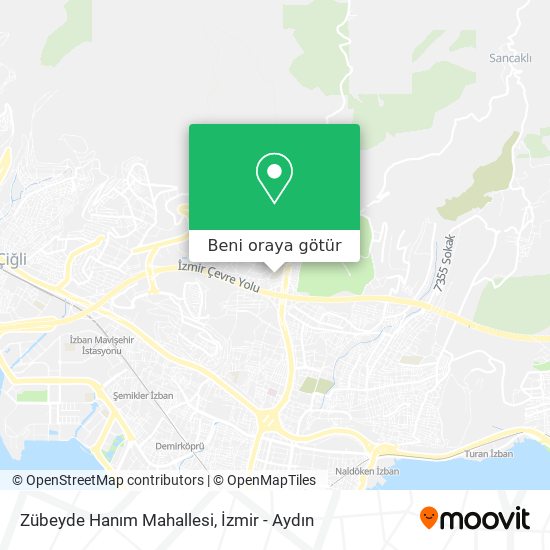 Zübeyde Hanım Mahallesi harita